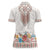 Romania Happy Martisor Day 1 March Women Polo Shirt Martenitsa and Peony Romanian Traditional Pattern