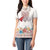 Romania Happy Martisor Day 1 March Women Polo Shirt Martenitsa and Peony Romanian Traditional Pattern