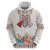 Romania Happy Martisor Day 1 March Zip Hoodie Martenitsa and Peony Romanian Traditional Pattern