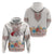 Romania Happy Martisor Day 1 March Zip Hoodie Martenitsa and Peony Romanian Traditional Pattern