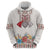 Romania Happy Martisor Day 1 March Zip Hoodie Martenitsa and Peony Romanian Traditional Pattern