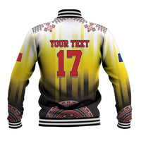 Custom Romania Football Go Champions Baseball Jacket Romanian Traditional Patern