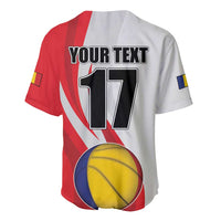 Custom Romania Tennis Winners Never Quit Baseball Jersey Sporty Style