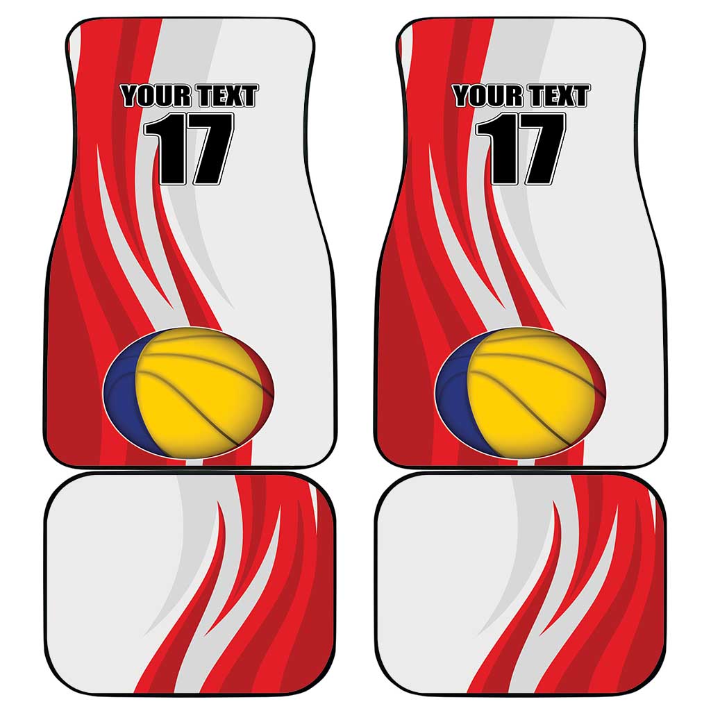 Custom Romania Tennis Winners Never Quit Car Mats Sporty Style