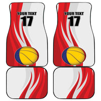 Custom Romania Tennis Winners Never Quit Car Mats Sporty Style