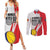 Custom Romania Tennis Winners Never Quit Couples Matching Summer Maxi Dress and Long Sleeve Button Shirt Sporty Style