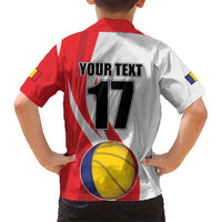 Custom Romania Tennis Winners Never Quit Family Matching Short Sleeve Bodycon Dress and Hawaiian Shirt Sporty Style