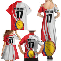 Custom Romania Tennis Winners Never Quit Family Matching Summer Maxi Dress and Hawaiian Shirt Sporty Style