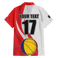 Custom Romania Tennis Winners Never Quit Family Matching Tank Maxi Dress and Hawaiian Shirt Sporty Style