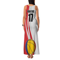 Custom Romania Tennis Winners Never Quit Family Matching Tank Maxi Dress and Hawaiian Shirt Sporty Style