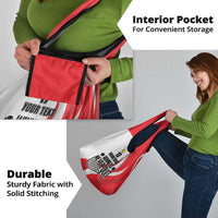 Custom Romania Tennis Winners Never Quit Grocery Bag Sporty Style