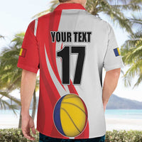 Custom Romania Tennis Winners Never Quit Hawaiian Shirt Sporty Style