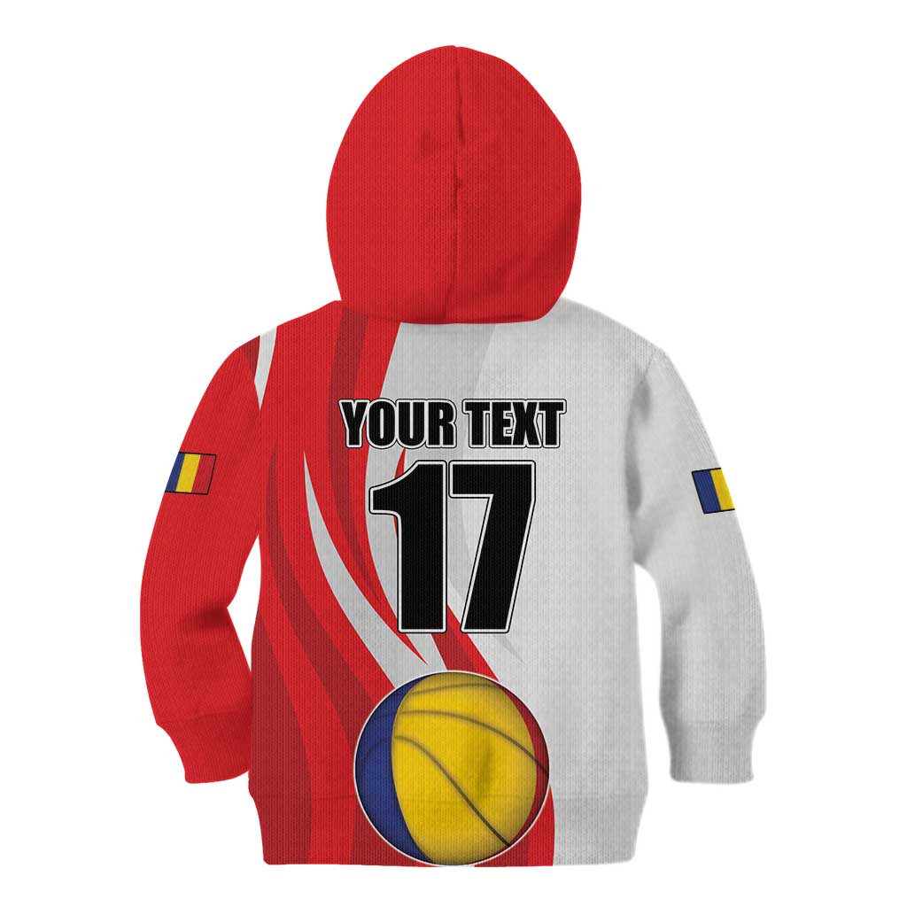 Custom Romania Tennis Winners Never Quit Kid Hoodie Sporty Style