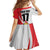 Custom Romania Tennis Winners Never Quit Kid Short Sleeve Dress Sporty Style