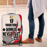 Custom Romania Tennis Winners Never Quit Luggage Cover Sporty Style