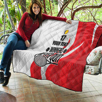 Custom Romania Tennis Winners Never Quit Quilt Sporty Style