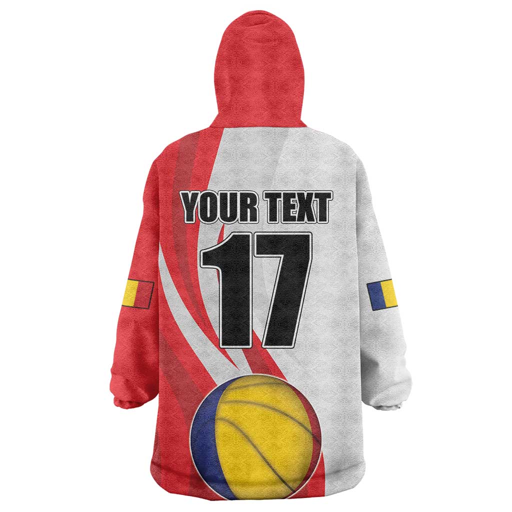 Custom Romania Tennis Winners Never Quit Wearable Blanket Hoodie Sporty Style