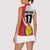 Custom Romania Tennis Winners Never Quit Women Sleeveless Polo Shirt Sporty Style