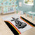 Custom Belgium Basketball Area Rug Lion Mascot Sporty Style