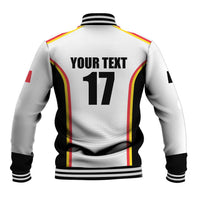 Custom Belgium Basketball Baseball Jacket Lion Mascot Sporty Style