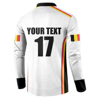 Custom Belgium Basketball Button Sweatshirt Lion Mascot Sporty Style
