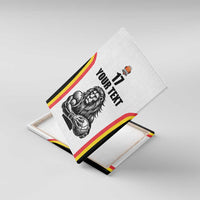 Custom Belgium Basketball Canvas Wall Art Lion Mascot Sporty Style