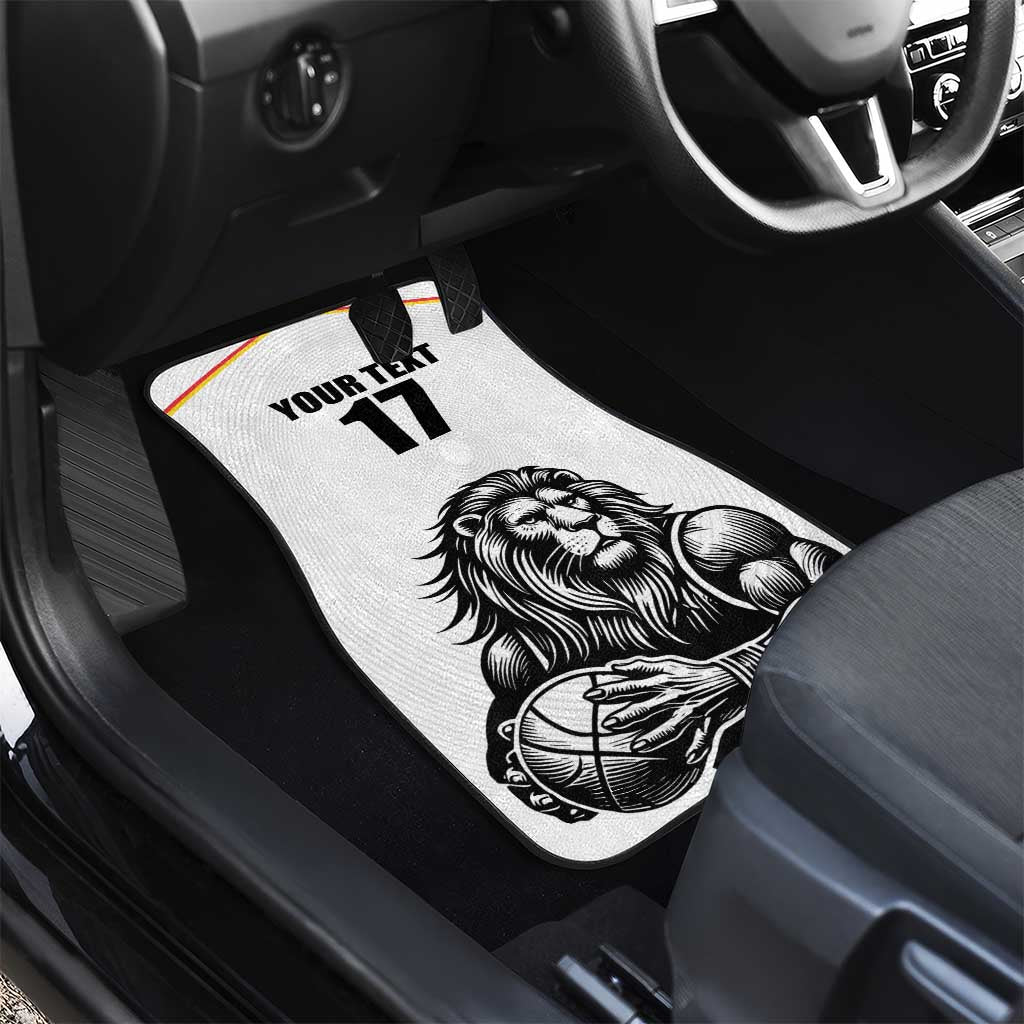 Custom Belgium Basketball Car Mats Lion Mascot Sporty Style