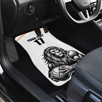 Custom Belgium Basketball Car Mats Lion Mascot Sporty Style