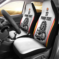 Custom Belgium Basketball Car Seat Cover Lion Mascot Sporty Style