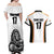 Custom Belgium Basketball Couples Matching Off Shoulder Maxi Dress and Hawaiian Shirt Lion Mascot Sporty Style