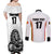 Custom Belgium Basketball Couples Matching Off Shoulder Maxi Dress and Long Sleeve Button Shirt Lion Mascot Sporty Style