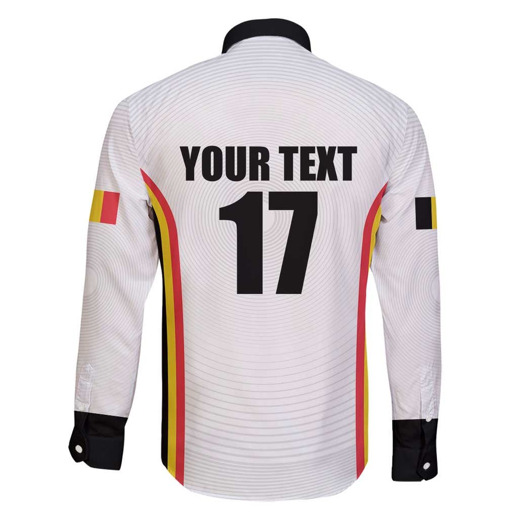 Custom Belgium Basketball Family Matching Long Sleeve Bodycon Dress and Hawaiian Shirt Lion Mascot Sporty Style