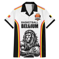Custom Belgium Basketball Family Matching Mermaid Dress and Hawaiian Shirt Lion Mascot Sporty Style