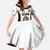 Custom Belgium Basketball Family Matching Off The Shoulder Long Sleeve Dress and Hawaiian Shirt Lion Mascot Sporty Style