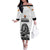 Custom Belgium Basketball Family Matching Off The Shoulder Long Sleeve Dress and Hawaiian Shirt Lion Mascot Sporty Style