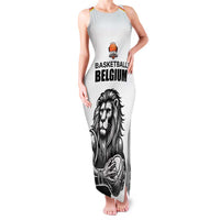 Custom Belgium Basketball Family Matching Tank Maxi Dress and Hawaiian Shirt Lion Mascot Sporty Style