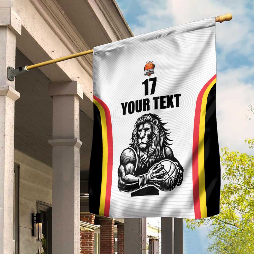 Custom Belgium Basketball Garden Flag Lion Mascot Sporty Style