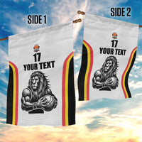 Custom Belgium Basketball Garden Flag Lion Mascot Sporty Style