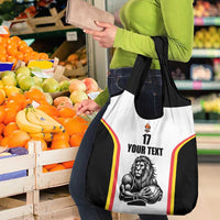 Custom Belgium Basketball Grocery Bag Lion Mascot Sporty Style