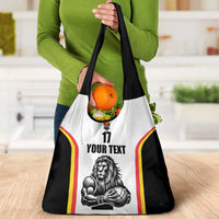 Custom Belgium Basketball Grocery Bag Lion Mascot Sporty Style