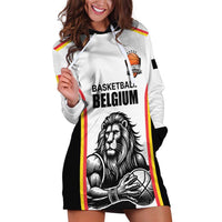 Custom Belgium Basketball Hoodie Dress Lion Mascot Sporty Style