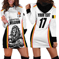 Custom Belgium Basketball Hoodie Dress Lion Mascot Sporty Style