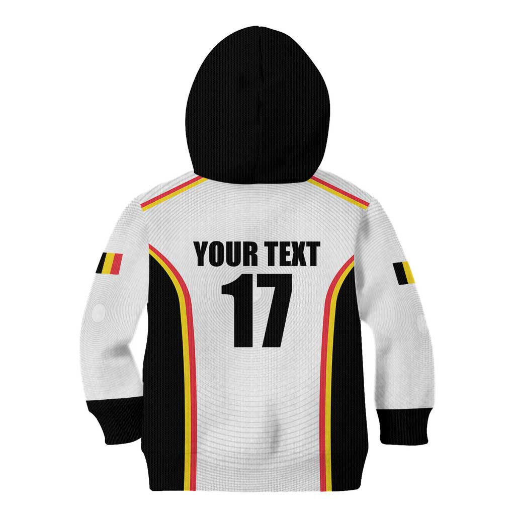 Custom Belgium Basketball Kid Hoodie Lion Mascot Sporty Style