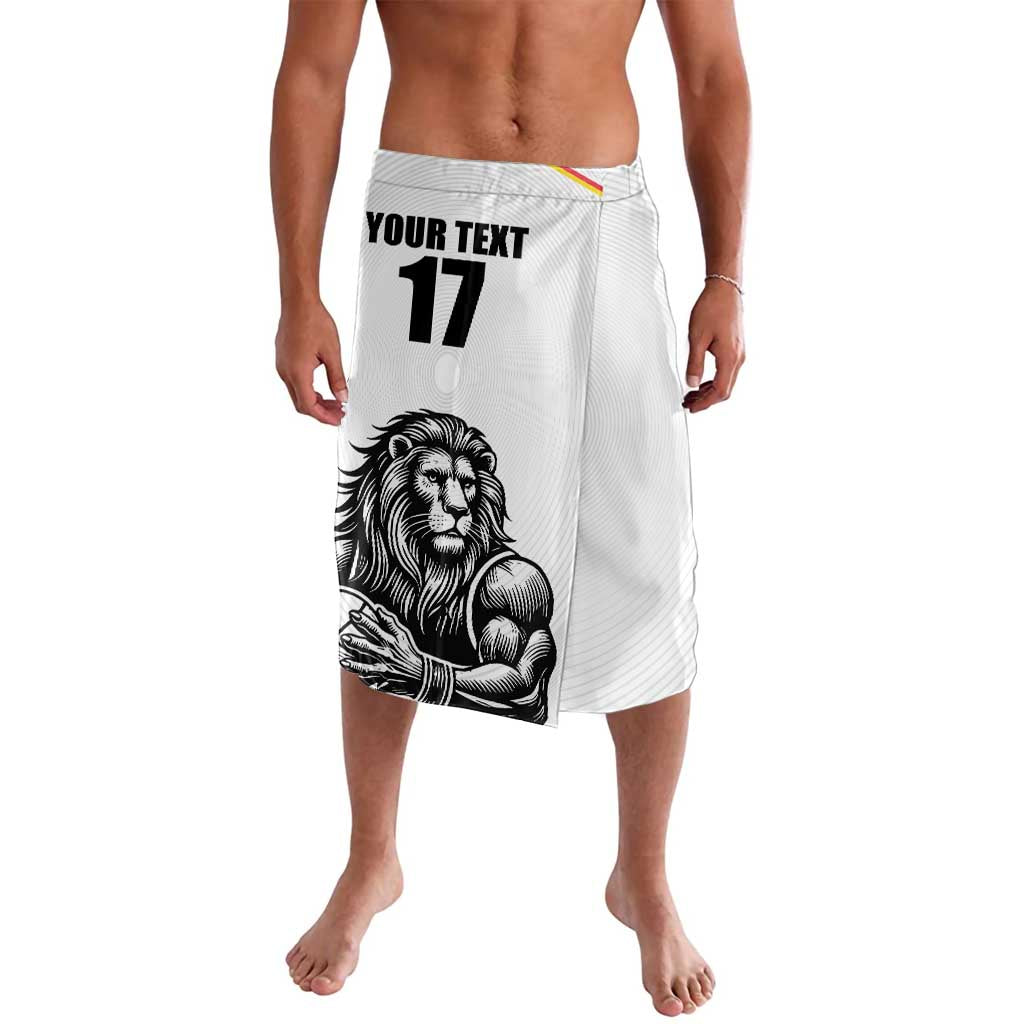 Custom Belgium Basketball Lavalava Lion Mascot Sporty Style