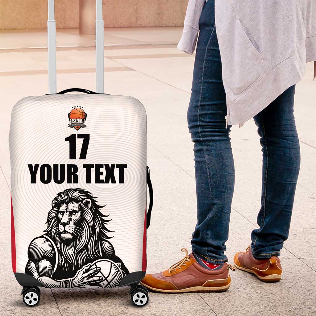 Custom Belgium Basketball Luggage Cover Lion Mascot Sporty Style
