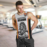 Custom Belgium Basketball Men Tank Top Lion Mascot Sporty Style