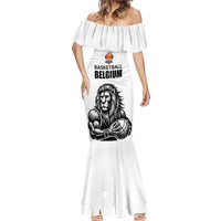 Custom Belgium Basketball Mermaid Dress Lion Mascot Sporty Style