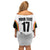 Custom Belgium Basketball Off Shoulder Short Dress Lion Mascot Sporty Style