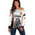Custom Belgium Basketball Off Shoulder Sweater Lion Mascot Sporty Style