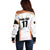 Custom Belgium Basketball Off Shoulder Sweater Lion Mascot Sporty Style
